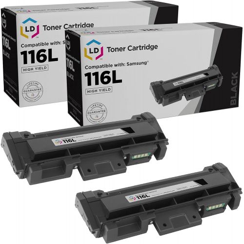  LD Products LD Compatible Toner Cartridge Replacement for Samsung MLT-D116L High Yield (Black, 2-Pack)