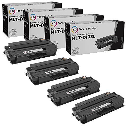  LD Products LD Compatible Toner Cartridge Replacement for Samsung MLT-D103L High Yield (Black, 4-Pack)
