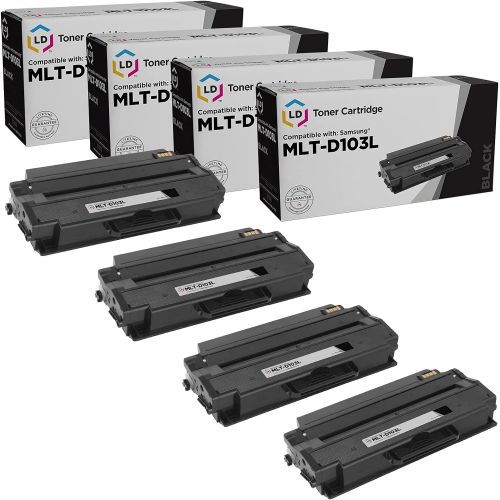  LD Products LD Compatible Toner Cartridge Replacement for Samsung MLT-D103L High Yield (Black, 4-Pack)