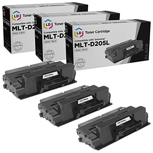  LD Products LD Compatible Toner Cartridge Replacement for Samsung MLT-D205L High Yield (Black, 3-Pack)