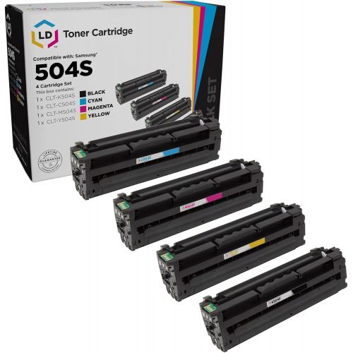  LD Products LD Compatible Toner Cartridge Replacement for Samsung CLT-504S Series (Black, Cyan, Magenta, Yellow, 4-Pack)