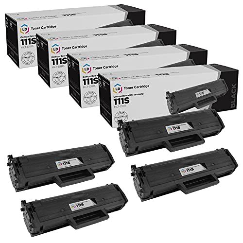  LD Products LD Compatible Toner Cartridge Replacement for Samsung MLT-D111S (Black, 4-Pack)