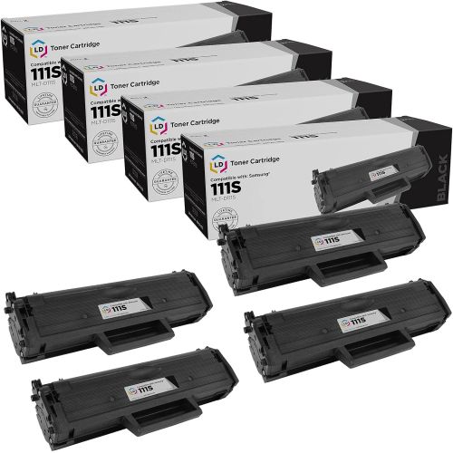  LD Products LD Compatible Toner Cartridge Replacement for Samsung MLT-D111S (Black, 4-Pack)