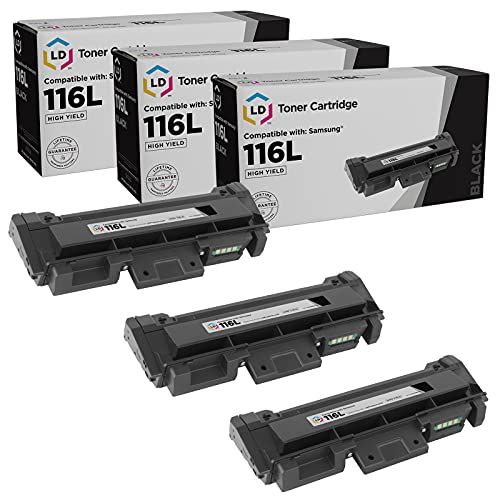  LD Products LD Compatible Toner Cartridge Replacement for Samsung MLT-D116L High Yield (Black, 3-Pack)