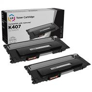 LD Products LD Compatible Toner Cartridge Replacement for Samsung K407 CLT-K407S (Black, 2-Pack)