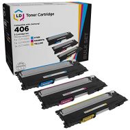 LD Products LD Compatible Toner Cartridge Replacements for Samsung CLT-406S Series (Cyan, Magenta, Yellow, 3-Pack)