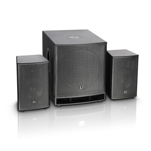  LD Systems},description:The DAVE 15 G3 is a powerful active compact system. A bass reflex subwoofer with a 15 driver constitutes the massive, powerful foundation. The satellites wi