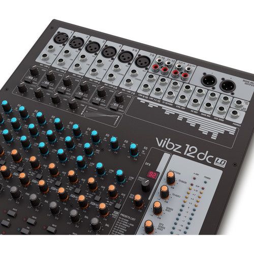  LD Systems VIBZ 12 DC 12-Channel Live Sound Mixing Console with DFX and Compressor