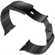 [아마존 핫딜] [아마존핫딜]LDFAS 42mm/44mm Stainless Steel Metal Link Bracelet Replacement Bands Compatible for Apple Watch Series 5/4/3/2/1 Smartwatch, Black
