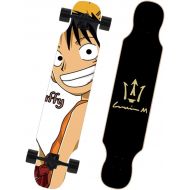 LDGGG Skateboards Complete Skateboard 42-inch Vertical Longboard Skateboard Cruiser (Anime One Piece 20)