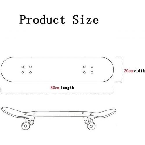  LDGGG Skateboards Complete Skateboard 31 Inches Beginner Skateboarding Adult Skateboard Popular Comics 1