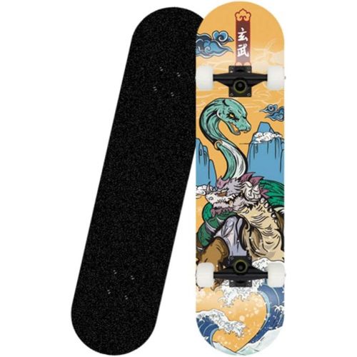  LDGGG Skateboards Complete Skateboard Professional Four-Wheel Double Rocker Beginner Boys and Girls Maple Skateboard Koi Series 7