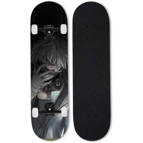  LDGGG Skateboards 31 Inch Skateboard Childrens Skateboard Beginner Complete Skateboard Short Hair Prince 5