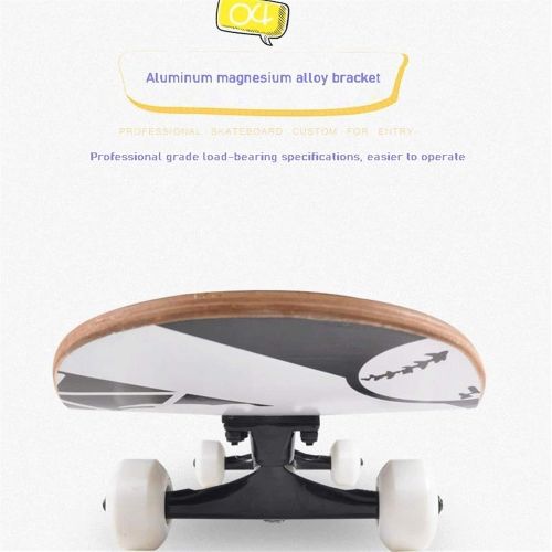  LDGGG Skateboards 31 Inch Skateboard Childrens Skateboard Beginner Complete Skateboard Short Hair Prince 5