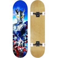 LDGGG Skateboards Complete Skateboard for Adult Youth Kid and Beginner - 31 Double Kick Concave Street Skateboard 7 Layer Maple Deck (Robot 4)