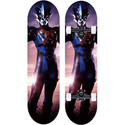 LDGGG Skateboards Complete Skateboard 31 Inches Beginner Skateboarding Adult Skateboard Cosmic Man 6