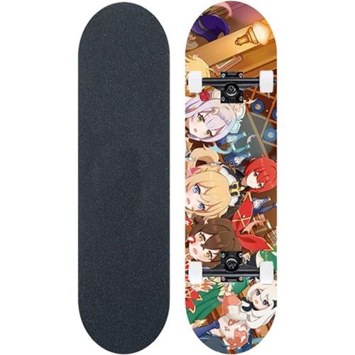  LDGGG Skateboards Complete Skateboard 31 Inches Beginner Skateboarding Adult Skateboard Anime Gifts 32