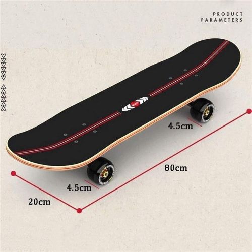  LDGGG Skateboards Complete Skateboard 31 inches Professional Four-Wheel Skateboarding Adult Beginner Boys and Girls Skateboard (Chinese Style 4)