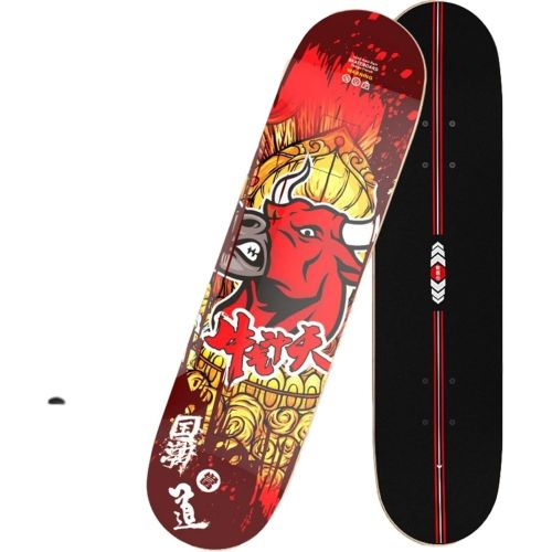  LDGGG Skateboards Complete Skateboard 31 inches Professional Four-Wheel Skateboarding Adult Beginner Boys and Girls Skateboard (Chinese Style 4)