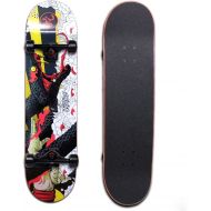 LDGGG Skateboards Complete Skateboard 31 Inch Cruiser Skateboard Beginner Boys and Girls Maple Wood Skateboard (Spirit Snake)