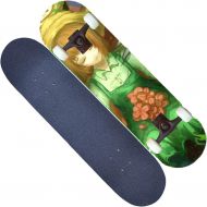 LDGGG Skateboards Complete Skateboard 31 Inches Beginner Professional Four-Wheel Short Board Toy Skateboard (Anime Personality 24)