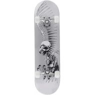 LDGGG Skateboards Suitable for Beginners Kids Boys Girls Teenagers Skateboards 7 Layers of Silver