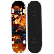 LDGGG Skateboards Complete Skateboard 31 Inches Cruiser Skateboard Beginner Boys and Girls Maple Wood Skateboard (Anime Characters 2010)