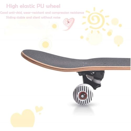  LDGGG Skateboards Complete Skateboard 31 Inches Cruiser Skateboard Beginner Boys and Girls Maple Wood Skateboard (Anime Characters 2010)