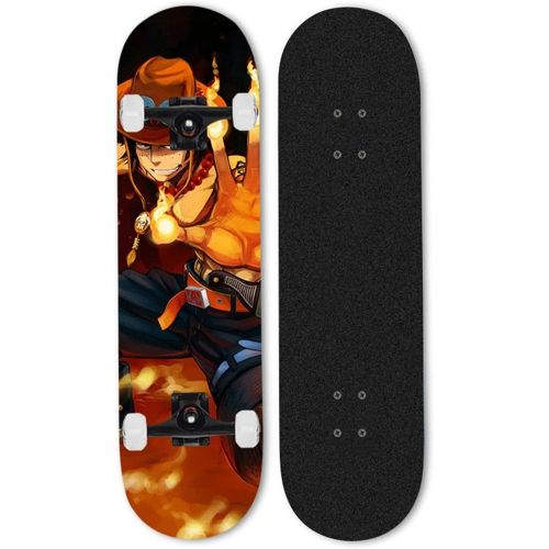  LDGGG Skateboards Complete Skateboard 31 Inches Cruiser Skateboard Beginner Boys and Girls Maple Wood Skateboard (Anime Characters 2010)