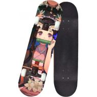 LDGGG Skateboards Complete Skateboard 31 Inches Beginner Professional Four-Wheel Short Board Toy Skateboard (Anime Slayer 3)