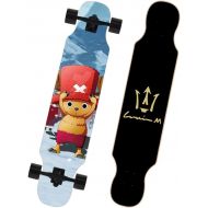 LDGGG Skateboards Complete Skateboard 42-inch Vertical Longboard Skateboard Cruiser (Anime One Piece 3)