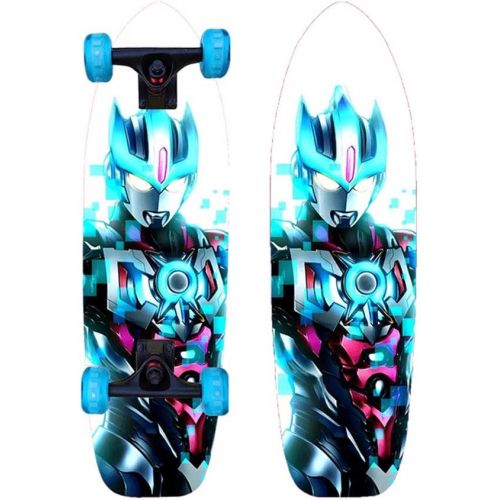  LDGGG Skateboards 27-inch Beginner Kids Flash Wheel Skateboard Complete Skateboard Animator 22