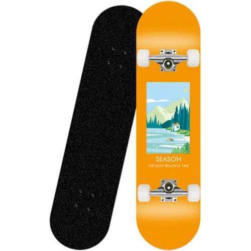  LDGGG Skateboards Complete Skateboard Professional Four-Wheel Double Rocker Beginner Boys and Girls Maple Skateboard Koi Series 21