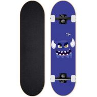 LDGGG Skateboards for Beginners & Pro, 31x8 Complete Skateboards 7 Layers Double Kick Concave Standard Skate Board Professional 06