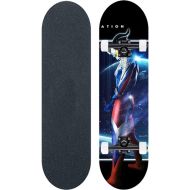 LDGGG Skateboards Complete Skateboard 31 Inches Beginner Skateboarding Adult Skateboard Cosmic Man 24