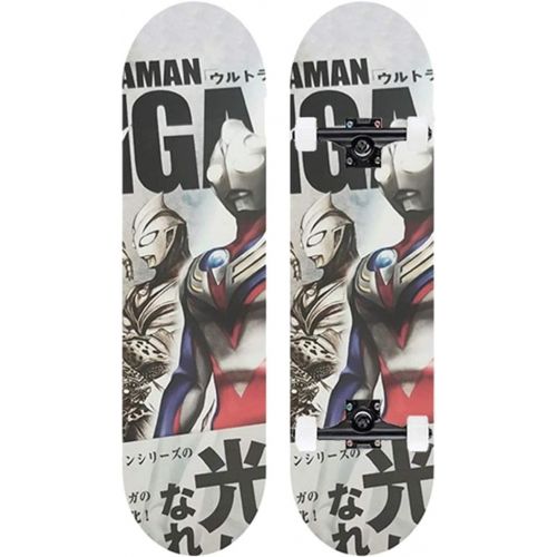  LDGGG Skateboards Complete Skateboard 31 Inches Beginner Skateboarding Adult Skateboard Cosmic Man 16