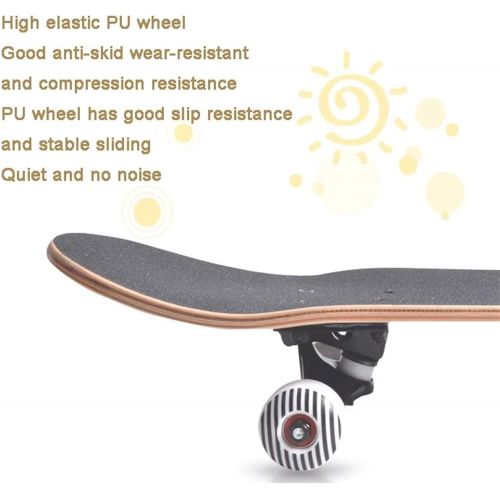  LDGGG Skateboards Complete Skateboard 31-inch Beginner Skateboard for Kids and Adults (Kings Club 14)