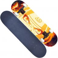 LDGGG Skateboards Complete Skateboard 31 Inches Beginner Professional Four-Wheel Short Board Toy Skateboard (Hit Anime 38)