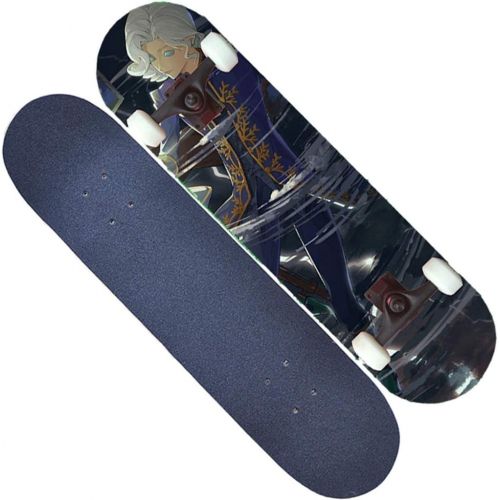  LDGGG Skateboards Complete Skateboard 31 Inches Beginner Professional Four-Wheel Short Board Toy Skateboard (Anime Personality 5)
