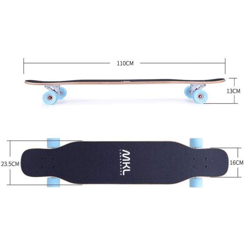  LDGGG Skateboards Complete Skateboard 43 Inches Long Skateboard Adult Beginner Boys and Girls Brush Street Skateboard Pf2056