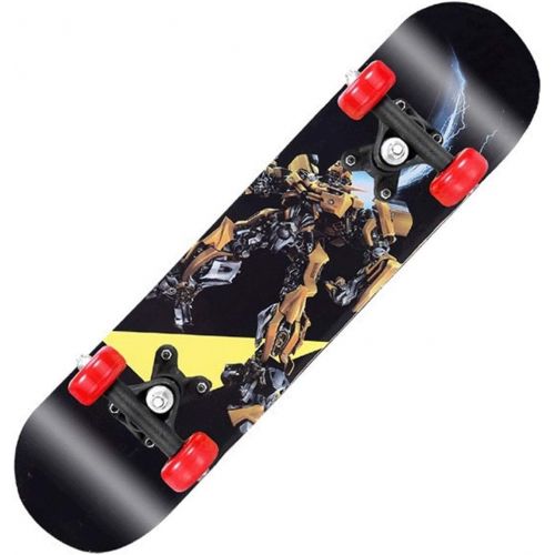  LDGGG Skateboards 24 Inch Skateboard Boys Skateboard Childrens Complete Skateboard,Bumblebee