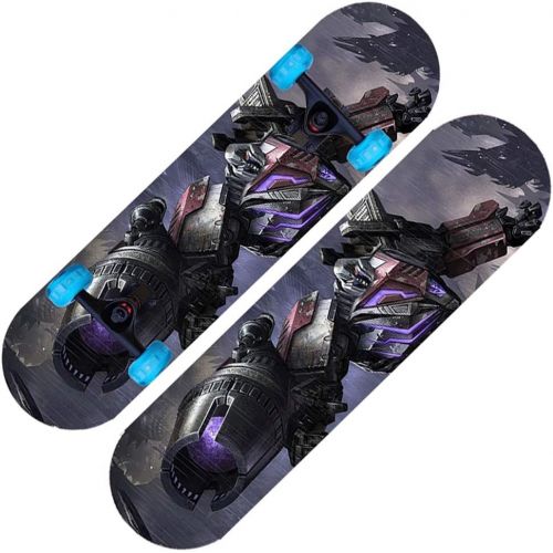  LDGGG Skateboards 31-inch Beginner Kids Flash Wheel Skateboard Complete Skateboard Morphing Hero 15