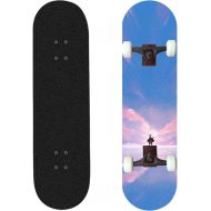 LDGGG Skateboards 31-inch Beginner Skateboard Adult Skateboard Complete Skateboards Meet Beautiful 8