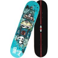 LDGGG Skateboards Complete Skateboard 31 inches Professional Four-Wheel Skateboarding Adult Beginner Boys and Girls Skateboard (Chinese Style 5)