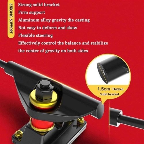  LDGGG Skateboards Complete Skateboard 31 inches Professional Four-Wheel Skateboarding Adult Beginner Boys and Girls Skateboard (Chinese Style 6)