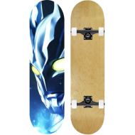 LDGGG Skateboards Complete Skateboard for Adult Youth Kid and Beginner - 31 Double Kick Concave Street Skateboard 7 Layer Maple Deck (Robot 10)