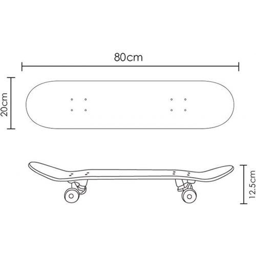  LDGGG Skateboards Complete Skateboard 31 Inch Beginner Children Adult Four Wheel Skateboard (Iron Man 6)