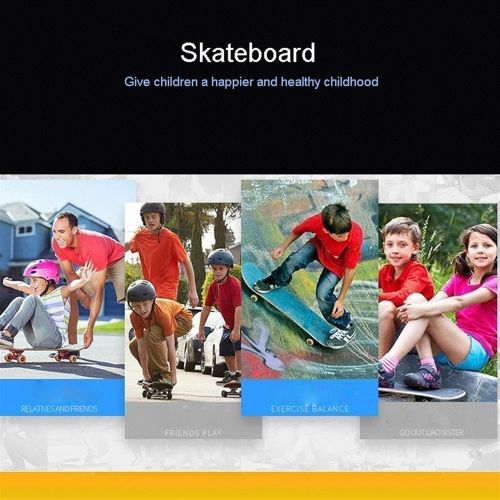 LDGGG Skateboards 7 Layers Decks 31inch Pro Complete Skate Board Maple Wood Longboards for Teens Adults Beginners Girls Boys Kids（Grila）
