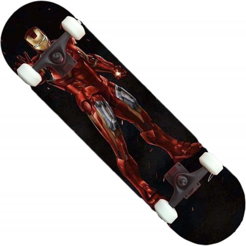  LDGGG Skateboards Complete Skateboard 31 Inch Beginner Children Adult Four Wheel Skateboard (Iron Man 16)