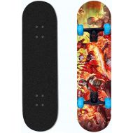 LDGGG Skateboards 31-inch Beginner Kids Flash Wheel Skateboard Complete Skateboard Kamen Rider 21